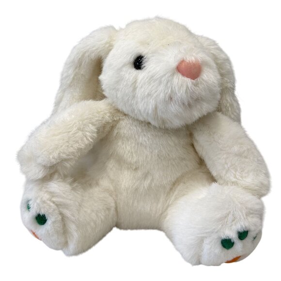 Burdines Tasha Intl Vintage White Plush Rabbit Bunny Stuffed Animal Soft  3+ - Picture 1 of 7